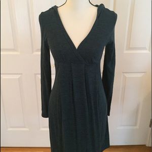Dark Turquoise & Black Long Sleeved Dress